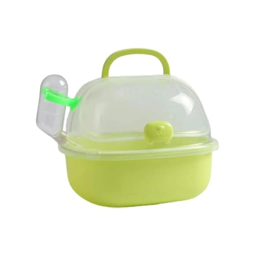 Hamster-Transportkäfig, Hamster-Reisekäfig - Hamster-Auslaufkäfig - Tragbarer Hamsterkäfig, atmungsaktiver Tierkäfig mit Wasserflasche für kleine Haustiere, Rennmäuse, Mäuse, Zwerghamster Hamster-Transportkäfig, Hamster-Reisekäfig - Hamster-Auslaufkäfig - Tragbarer Hamsterkäfig, atmungsaktiver Tierkäfig mit Wasserflasche für kleine Haustiere, Rennmäuse, Mäuse, Zwerghamster von Mingchengheng