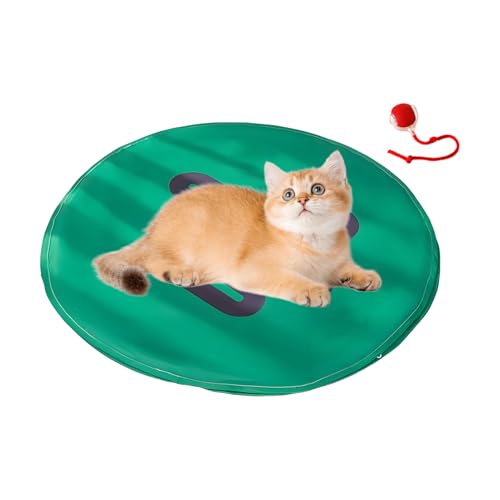 Mingchengheng Interaktives Katzen Spielzeug,Automatisch Bewegender Spielball Mit Beutel - Fangspiel Zur Förderung des Jagdverhaltens, Bewegungsförderung & Gegen Langeweile Für Kitten von Mingchengheng