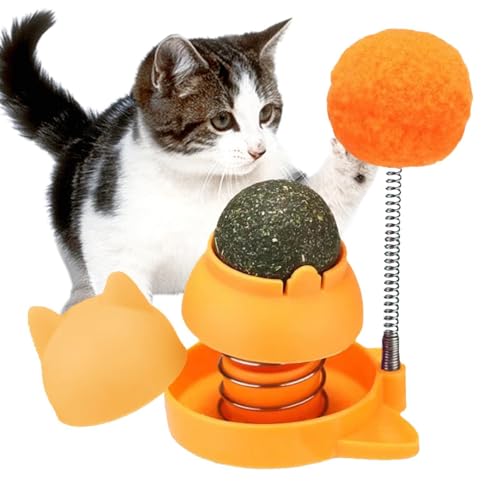 Mingchengheng Katzenminze-Ball | Drehbares Katzenminze-Ball Spielzeug | Katzenleckbälle Für Katzen, Katzenminze-Blasenwand Zur Reinigung Der Katzenzähne Mingchengheng Katzenminze-Ball | Drehbares Katzenminze-Ball Spielzeug | Katzenleckbälle Für Katzen, Katzenminze-Blasenwand Zur Reinigung Der Katzenzähne von Mingchengheng