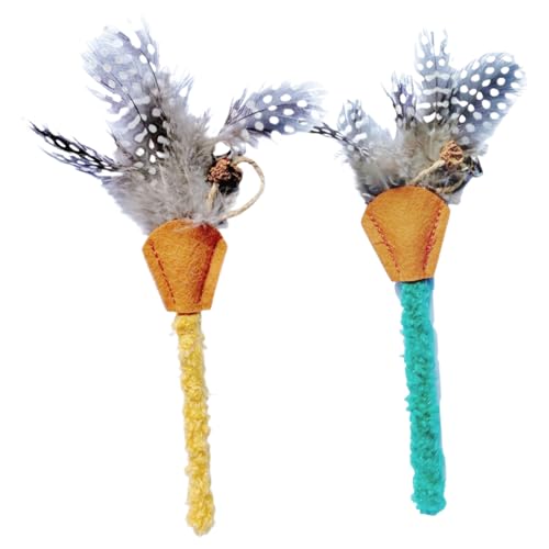 Mingchengheng Katzenstab, Katzenstabspielzeug | 2X Cat Toys,Feder -Zahnen -Anreicherung fördert das Spiel Training und reduziert die Langeweile für Outdoor -Aktivitäten in Innenräumen Mingchengheng Katzenstab, Katzenstabspielzeug | 2X Cat Toys,Feder -Zahnen -Anreicherung fördert das Spiel Training und reduziert die Langeweile für Outdoor -Aktivitäten in Innenräumen von Mingchengheng