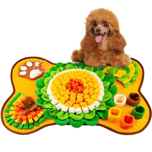 Schnüffelmatte für Hunde, Aktivitätsmatte für Hunde | Hundepuzzlespielzeug | Hundepuzzle, 63,5 x 43,2 cm, tragbare, rutschfeste Futtermatte für Hunde, für Katzen und Hunde, tragbar auf Reisen, fördert Schnüffelmatte für Hunde, Aktivitätsmatte für Hunde | Hundepuzzlespielzeug | Hundepuzzle, 63,5 x 43,2 cm, tragbare, rutschfeste Futtermatte für Hunde, für Katzen und Hunde, tragbar auf Reisen, fördert von Mingchengheng