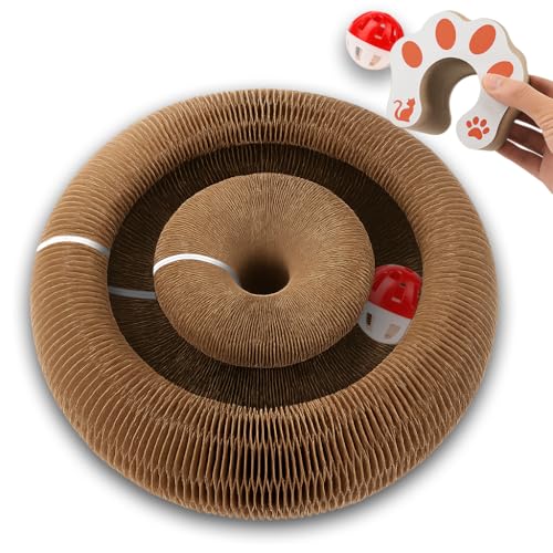Magic Organ Kratzbrett mit Ball - Interaktives Kitty-Spielzeug für geistige und körperliche Übungen Magic Organ Kratzbrett mit Ball - Interaktives Kitty-Spielzeug für geistige und körperliche Übungen von Minlend