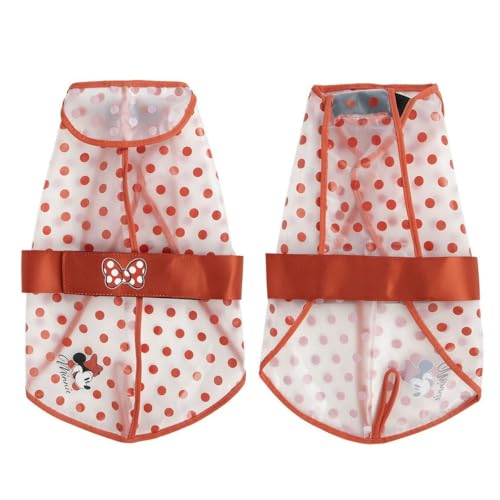 Minnie Mouse Regenmantel für Hunde, Rot, Größe M von MINNIE MOUSE