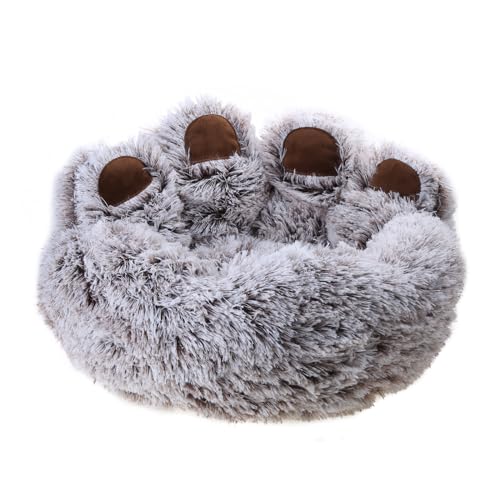 MinnowXY BearPawShape Katzenbett, rutschfest, Plüschbett, kleines Kätzchen, weiches Schlafsofa, Kissen, Bettwäsche für Welpen, Haustierbedarf MinnowXY BearPawShape Katzenbett, rutschfest, Plüschbett, kleines Kätzchen, weiches Schlafsofa, Kissen, Bettwäsche für Welpen, Haustierbedarf von MinnowXY