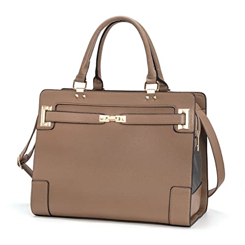 Modische Haustier-Tragetasche für Hunde und Katzen, weiche Seiten, Leder, Handtasche, Haustier-Tragetasche für kleine Hunde, Welpen und Katzen, TSA-Fluggesellschaften zugelassen (Khaki) von Minsong