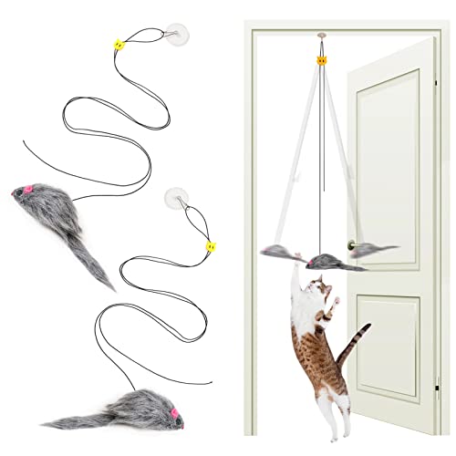 MintCat Interaktives Katzenfeder-Spielzeug, einziehbares Katzenspielzeug, zum Aufhängen, interaktives Katzenspielzeug für Innenbereich, Katzen, Kätzchen, Spielen, Verfolgungsübungen, Kätzchen, lustig, geistige körperliche Übung, Kätzchen, Spielzeug (2 Stück) MintCat Interaktives Katzenfeder-Spielzeug, einziehbares Katzenspielzeug, zum Aufhängen, interaktives Katzenspielzeug für Innenbereich, Katzen, Kätzchen, Spielen, Verfolgungsübungen, Kätzchen, lustig, geistige körperliche Übung, Kätzchen, Spielzeug (2 Stück) von MintCat