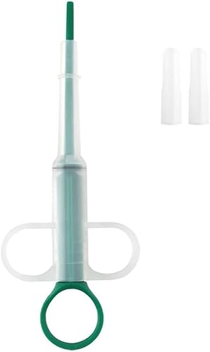 1 x grüne Pillenpistole für Hund und Katze, Haustier-Pillerpistolen, Pillen-Shooter, Katzentablette, weiche Spritze, Schütze, Haustier-Medizin, Fütterungs- und Bewässerungszubehör 1 x grüne Pillenpistole für Hund und Katze, Haustier-Pillerpistolen, Pillen-Shooter, Katzentablette, weiche Spritze, Schütze, Haustier-Medizin, Fütterungs- und Bewässerungszubehör von Mioaoa