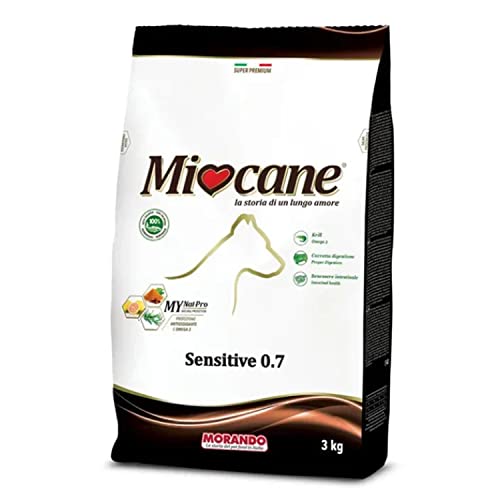 Miocane Sensitive Adult Pellets Trockenfutter für Hunde (100% Made in Italy, Hauptzutat: Lachs, Hundetrockenfutter, Hunde Futter, Portionsgröße: 3 kg) von Miocane