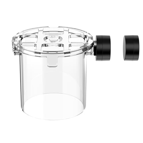 MIOFIS Magnetische Korallenfutterstation Abdeckung Korallenriff Fütterung Zuchtschutz Magnetischer Fischfutter Futterspender und Futterring bis zu 1,5cm Glas mit N52 Magnetisch von Miofis
