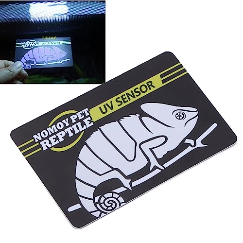 Miokycl Crawl Pet UV-Testkarte, Einfache Messungen, Wiederverwendbare Schnelltest-UVB-Sensorkarte für Reptilien-UV-Tests von Miokycl
