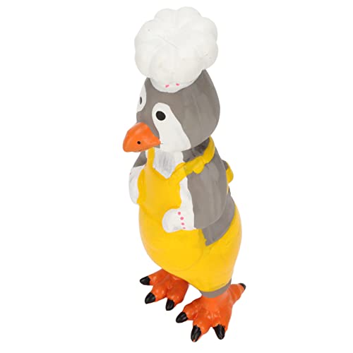 Miokycl Quietschendes Huhn-Hundespielzeug, Sicher, Bissfest, Elastisches Zähneknirschen, Handbemalt, Lustiges Interaktives Quietschendes Hundespielzeug (Chefkoch Huhn) von Miokycl