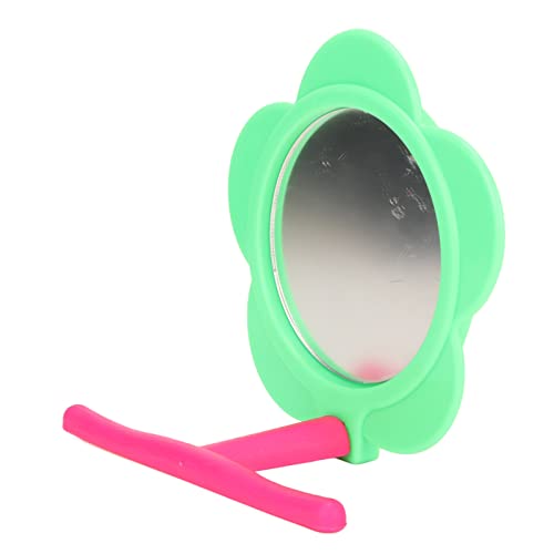 Miokycl Vogelspiegel, Barsch, Blumenform, Dekorativer Kunststoff-Papageienspiegel, Ständer, Spielzeug Wellensittiche, Wellensittiche, Nymphensittiche Miokycl Vogelspiegel, Barsch, Blumenform, Dekorativer Kunststoff-Papageienspiegel, Ständer, Spielzeug Wellensittiche, Wellensittiche, Nymphensittiche von Miokycl