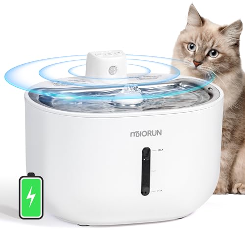 Kabelloser Katzenwasserbrunnen Wiederaufladbarer 3L/2,863.3 g Automatischer Haustierspender für Hunde Batteriebetriebener Schnurloser Trinknapf für Indoor-Katzen Edelstahl-Tablett Leicht zu Reinigen Kabelloser Katzenwasserbrunnen Wiederaufladbarer 3L/2,863.3 g Automatischer Haustierspender für Hunde Batteriebetriebener Schnurloser Trinknapf für Indoor-Katzen Edelstahl-Tablett Leicht zu Reinigen von Miorun
