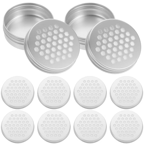 10 Stück Hohlgewinde-Aluminium-Box für ätherisches Öl, Dufttraining für Hunde, praktischer Aroma-Diffusor, Hundeservice, Trainingshalter, Metalldosen mit Deckel, natürlicher Aroma-Diffusor 10 Stück Hohlgewinde-Aluminium-Box für ätherisches Öl, Dufttraining für Hunde, praktischer Aroma-Diffusor, Hundeservice, Trainingshalter, Metalldosen mit Deckel, natürlicher Aroma-Diffusor von Mipcase