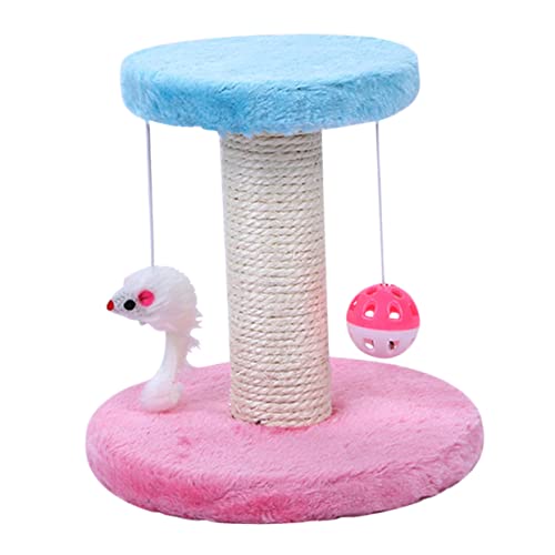 Mipcase 1 STK Kletterspielzeug Für Katzen Kletterturm Für Katzen Kleiner Katzenbaum Kratzspielzeug Für Katzen Katzenübungsspielzeug Kratzbaum Für Katzen Kätzchen Kratzbaum Doppelschicht von Mipcase