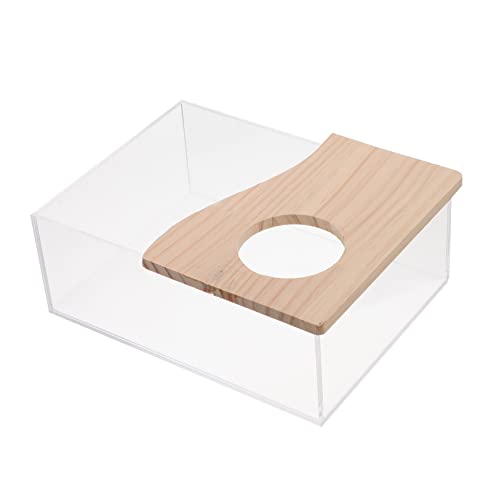 Mipcase 1 Stück Karton Sandbad Für Hamster Kleine Tier Wurf Box Hamstertoilette Für Hamster Badeutensilien Kleines Tierbad Kaninchen-töpfchentrainer Staubbad Acryl Tagesdecke Sand Graben von Mipcase