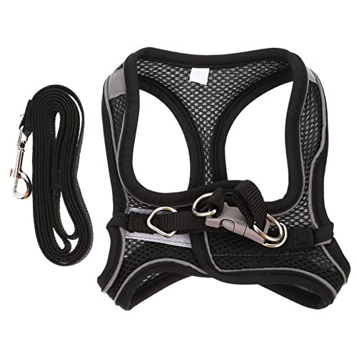 Mipcase 1 Satz Haustierleine Katzen sicherheitsgeschirr Katzen sicherheitshalsband reflektierender Riemen ziehen laufweste Traktionsgeschirr für Katzen Haustierbedarf Mesh-Gewebe Black Mipcase 1 Satz Haustierleine Katzen sicherheitsgeschirr Katzen sicherheitshalsband reflektierender Riemen ziehen laufweste Traktionsgeschirr für Katzen Haustierbedarf Mesh-Gewebe Black von Mipcase