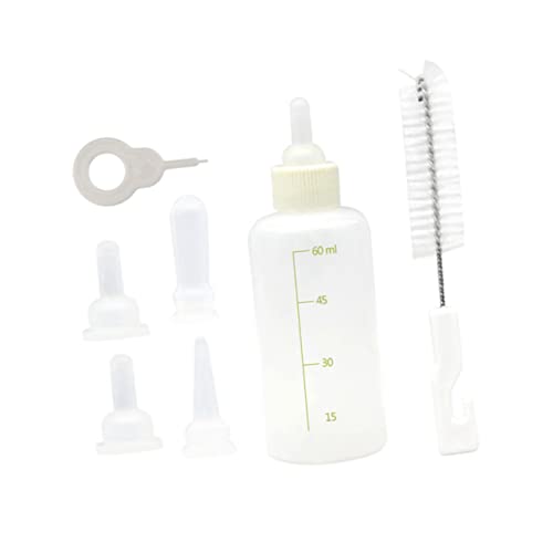 Mipcase 1 Satz Werkzeug zum Füttern von Haustieren Heimwerken Katze fütterung Flasche flüssig Nicht haustierpflege-Set pet Flaschen kleine Babyflasche milchspender für kätzchen Kieselgel von Mipcase