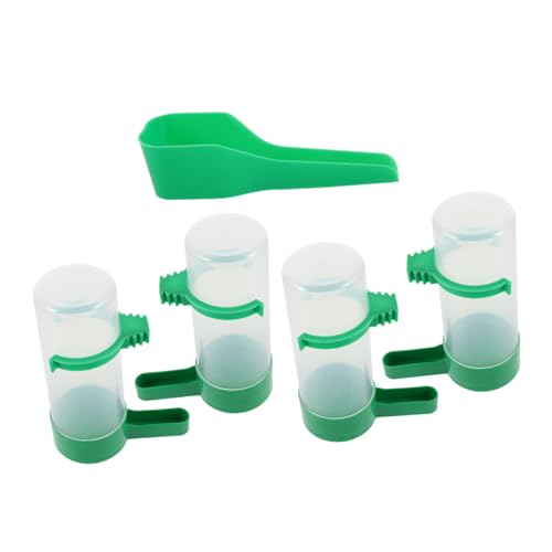 Mipcase 1 Set Automatischer Wasserspender Für Haustiere, Vögel, Papageien, Vogelkäfig, Hängender Automatischer Futterspender, Bewässerungszubehör Für Unzertrennliche, Nymphensittiche von Mipcase