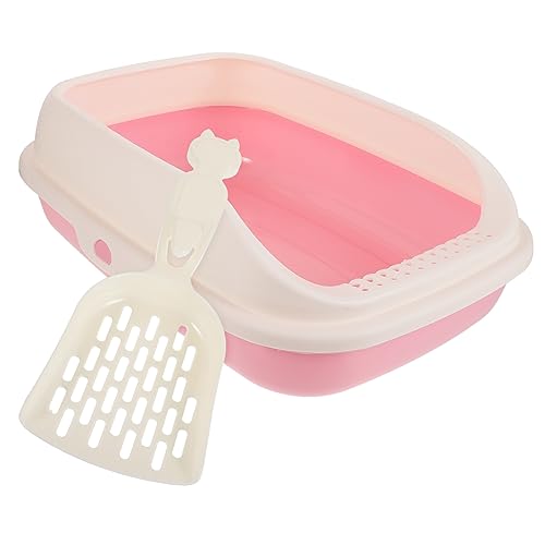 Mipcase 1 Set-Box Katzentoilette streuwanne abfallbehälter trashcan Katzen wurfbox Katzenklo mit hoher Rückwand Katzenstreu Liner kätzchentoilette Kätzchen saubere Toilette Plastik Rosa Mipcase 1 Set-Box Katzentoilette streuwanne abfallbehälter trashcan Katzen wurfbox Katzenklo mit hoher Rückwand Katzenstreu Liner kätzchentoilette Kätzchen saubere Toilette Plastik Rosa von Mipcase