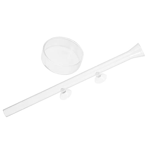 Mipcase Garnelen-futterspender Aquarium-futterspender-Set Fischtank-futterspender Aus Glas Abnehmbar Becher-futterspender Für Das Aquarium von Mipcase
