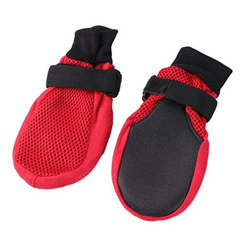 Mipcase Hundeschuhe Hundestiefel Atmungsaktives Mesh Hundeschuh Haustier Hund Pfotenschutz von Mipcase