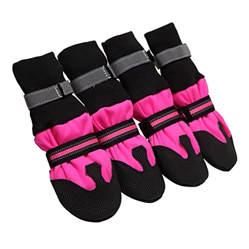 Mipcase Hundeschuhe Für 1 Set Warme Haustierschuhe Für Hunde – Sohle Für Im Freien von Mipcase