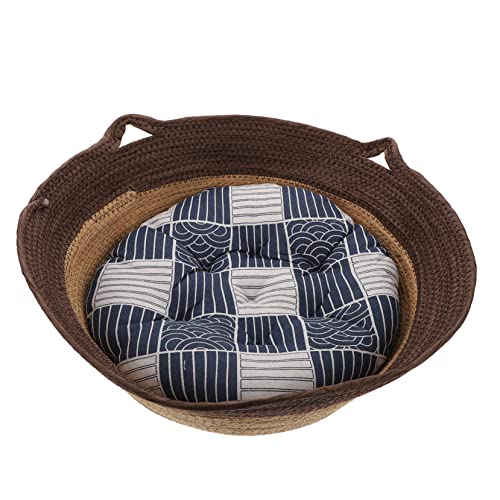Mipcase 1stk Katzennest Plüschtiere Katze Kissen Matte Anti-rutsch-Bett Für Kaninchen Geflochtenes Haustierbett Schlafhaus Für Katzen Haustier-sommerkühlung Katzenstuhl Zelt Rattan Hase Mipcase 1stk Katzennest Plüschtiere Katze Kissen Matte Anti-rutsch-Bett Für Kaninchen Geflochtenes Haustierbett Schlafhaus Für Katzen Haustier-sommerkühlung Katzenstuhl Zelt Rattan Hase von Mipcase