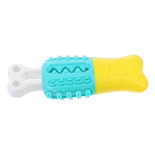 Mipcase 1stk Spielzeug Kauen Quietschendes Zahnreinigungsspielzeug Kauspielzeug Für Hundeknochen Hundeputzstock Kauzahnbürste Für Hunde Beißspielzeug Für Hunde Haustier TPR Katzenfutter von Mipcase
