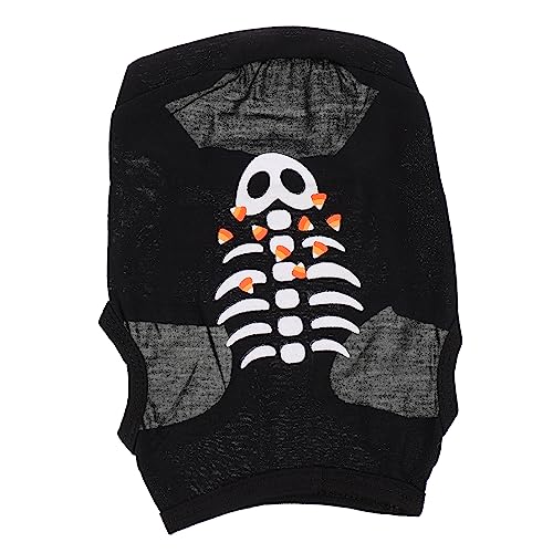 Mipcase 1stk Halloween-haustierweste Haustier-Halloween-Hoodie Hundegeisterkleidung Fischknochenmuster-hundekleidung Halloween-katzenkostüme Welpen äntel Schmücken Baumwolljersey Skelett Mipcase 1stk Halloween-haustierweste Haustier-Halloween-Hoodie Hundegeisterkleidung Fischknochenmuster-hundekleidung Halloween-katzenkostüme Welpen äntel Schmücken Baumwolljersey Skelett von Mipcase