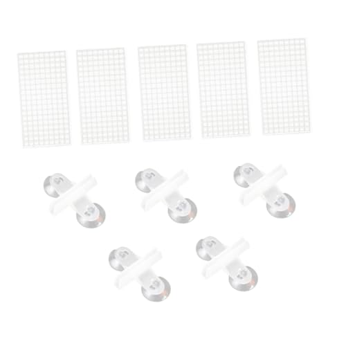 Mipcase 10 Stück Aquarium Trennwand Teiliges Bodensegregations Weißen Filterplatten und Clips zur Sicheren Isolation von Fischen und Erhöhung Überlebensrate Aquarien von Mipcase