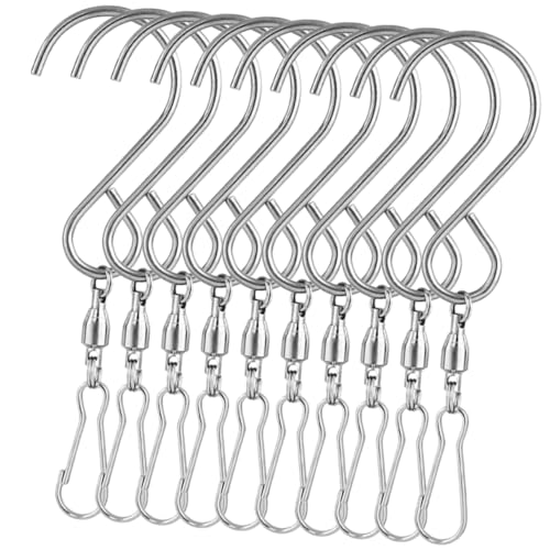 Mipcase 10 Stück schwenkbarer Haken Hängepflanze Haken zum Aufhängen hängend Anlage rostfreier Haken rotierende Haken drehbare Pflanzenhaken Rostfreier Silber Mipcase 10 Stück schwenkbarer Haken Hängepflanze Haken zum Aufhängen hängend Anlage rostfreier Haken rotierende Haken drehbare Pflanzenhaken Rostfreier Silber von Mipcase