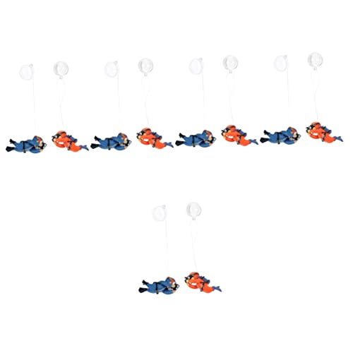 Mipcase 10 STK Taucher Im Aquarium Zubehör Für Schildkrötenpanzer Aquarientaucher Schwimmende Taucher-aquariendekorationen Aquarium Taucher Dekor 20-gallonen-Aquarium Fett Blau PVC Charme von Mipcase