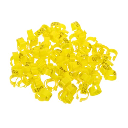 Mipcase 100 Stück Digitalerkennungsbeinring Tauben Für Nummeriert Identifikation Hühnerbeinring Vogelring Vogel Fußband Hähnchenschenkelband Stichworte Beine Abs Yellow Mipcase 100 Stück Digitalerkennungsbeinring Tauben Für Nummeriert Identifikation Hühnerbeinring Vogelring Vogel Fußband Hähnchenschenkelband Stichworte Beine Abs Yellow von Mipcase