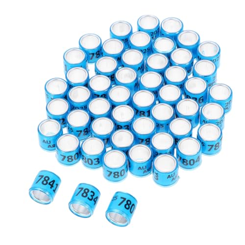 Mipcase 100 Stück Taube Fußkettchen Fußband für Taube Fußring für Vögel Ring zur Identifizierung von Tauben Vogelbeinring Taubenfußringe Aluminium-Kunststoff Sky-Blue Mipcase 100 Stück Taube Fußkettchen Fußband für Taube Fußring für Vögel Ring zur Identifizierung von Tauben Vogelbeinring Taubenfußringe Aluminium-Kunststoff Sky-Blue von Mipcase