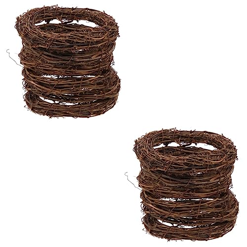 Mipcase 2sets Vogelkäfig Schaukel Spielzeug Papagei Schaukel Für Sittiche Reben Barsch Spielzeug Rattan Vogel Aktivität Stehen 6 Stücke * 2 von Mipcase