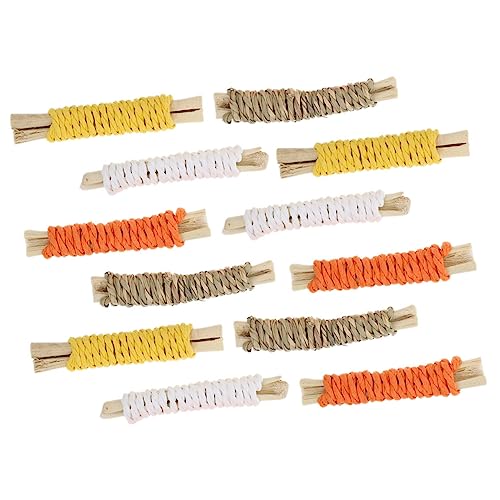 Mipcase Ausrüstung 12 Stück Sticks Leckerlis Kleintiere Kauspielzeug Backenzahnstange Haustier-Snacks Hamster-backenzahnstange Sicher Für Hamster von Mipcase