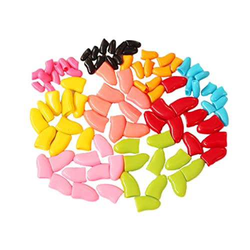Mipcase 140 Stück/7 Sets Krallenkappen Hund Katze Nagelhaken Gemischte Kontrollfarbe Für Weiche Größe Schutzabdeckungen Zufällige Pflege Von Kätzchen/Katzen Kratzer Mipcase 140 Stück/7 Sets Krallenkappen Hund Katze Nagelhaken Gemischte Kontrollfarbe Für Weiche Größe Schutzabdeckungen Zufällige Pflege Von Kätzchen/Katzen Kratzer von Mipcase