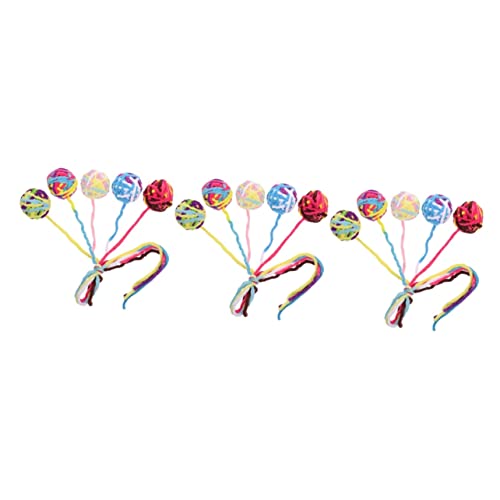 Mipcase 15 STK Katzenspielzeugball Katzenversteck Haustier Wollspielzeug Katzen Spielen Katzenrassel Pom-pom-kätzchen Kratzspielzeug Für Katzen Interaktive Katze Die Katze Garn Bommel Mipcase 15 STK Katzenspielzeugball Katzenversteck Haustier Wollspielzeug Katzen Spielen Katzenrassel Pom-pom-kätzchen Kratzspielzeug Für Katzen Interaktive Katze Die Katze Garn Bommel von Mipcase