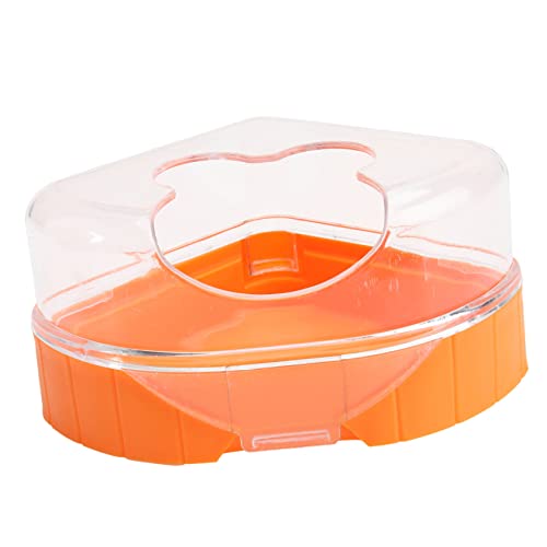 Mipcase 1stk Hamster Badezimmer Toilette Hamsterkäfighaus Hamster-töpfchen-Station Hamsterbetthaus Hamsterbad Sandzimmer Kleines Tiertöpfchen Hamster-sandkasten Mini Plastik Tablett von Mipcase