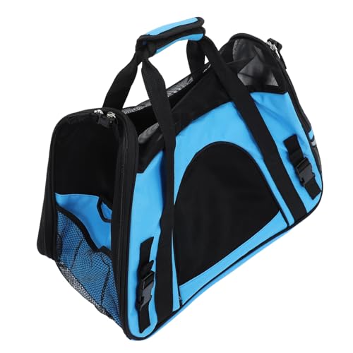 Mipcase 1Pc Katzentragetasche Hundetasche Haustier Handtasche Katzentasche Katzenreisetasche Himmelblau von Mipcase