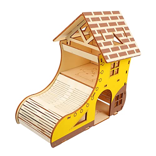 Mipcase 1Pc Verstecken Schloss Haus Zimmer Häuser Schweineleitern Spielzeug Spielplatz Spielzeug Meerschweinchen Papageien Schweine Zwergtier Versteckte Kabine Zubehör Klettern Mit von Mipcase