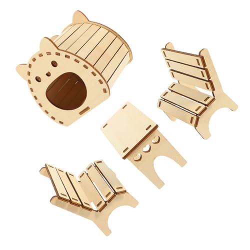 Mipcase 1satz Hamsterhaus Aus Holz Mit Tisch Und Stühlen Selbstbau Versteck Für Kleine Haustiere Dekoratives Und Sicheres Spielzeug Für Hamster Und Kleine Nagetiere Mipcase 1satz Hamsterhaus Aus Holz Mit Tisch Und Stühlen Selbstbau Versteck Für Kleine Haustiere Dekoratives Und Sicheres Spielzeug Für Hamster Und Kleine Nagetiere von Mipcase