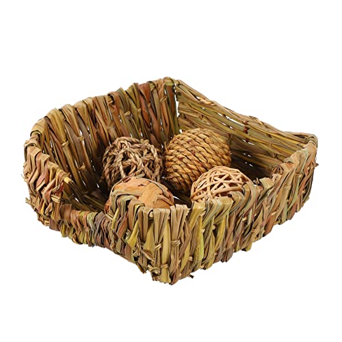 Mipcase 1 Satz Strohnest Bastelspielzeug Kissen Aus Kaninchenstroh Bettwäsche Für Kleine Haustiere Pet Rollende Aktivitätsspielbälle Grasbeet Aus Strohgeflecht Hamster Für Kaninchen Käfig Mipcase 1 Satz Strohnest Bastelspielzeug Kissen Aus Kaninchenstroh Bettwäsche Für Kleine Haustiere Pet Rollende Aktivitätsspielbälle Grasbeet Aus Strohgeflecht Hamster Für Kaninchen Käfig von Mipcase