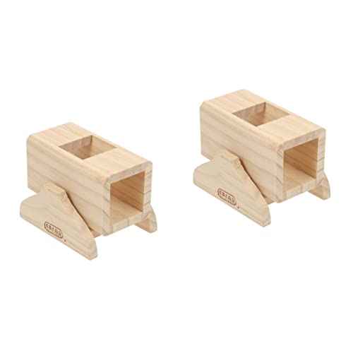Mipcase 2 Stücke Haustier Wippe Tunnel Holz Hamster Spielzeug Übung Ruhestätte Fördern Balance Koordiniert Spielen von Mipcase