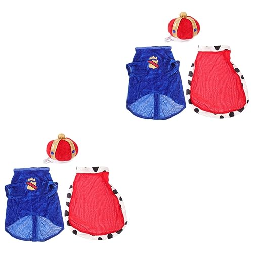 Mipcase 2 Sets Königsumhang Für Hunde Haustier-Geburtstagsparty-kostüm Hunde- Und Kätzchenkönig-Outfit Leicht Zu Tragen Bequem Für Outdoor-aktivitäten Mipcase 2 Sets Königsumhang Für Hunde Haustier-Geburtstagsparty-kostüm Hunde- Und Kätzchenkönig-Outfit Leicht Zu Tragen Bequem Für Outdoor-aktivitäten von Mipcase