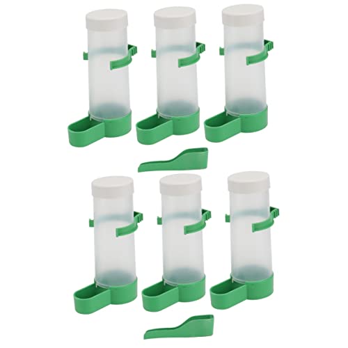 Mipcase 2 Sets Vogelkäfig-Feeder Kunststoff Wassertrinkwerkzeug Automatischer Brunnen Für Ziervögel Papageien Kanarienvögel von Mipcase