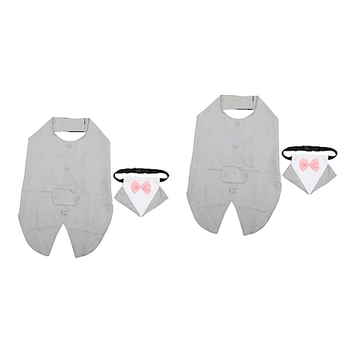 Mipcase 2 Sets Hochzeitskostüm Für Haustiere Festival-hundehalstuch Dekorative Hundekleidung Einzigartige Kleidung Für Männliche Hunde Für Hochzeitsdekor Mipcase 2 Sets Hochzeitskostüm Für Haustiere Festival-hundehalstuch Dekorative Hundekleidung Einzigartige Kleidung Für Männliche Hunde Für Hochzeitsdekor von Mipcase