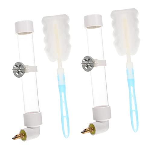 Mipcase 2 Sets Vogel-wasserspender Für Käfig Papageien-trinkwasserspender Sittich-wasserspender Vogel-wasserbrunnen Aus Kunststoff Sicheres Material von Mipcase
