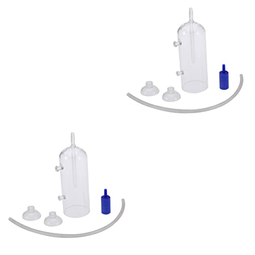 Mipcase 2 Stück Becher Sauerstoff Belüftung Zum Spritzen Von Pflanzen Aquarium Tank Diffusor Spülglas Saugluft Fisch Für Aufgelöste Lampendekoration Mit von Mipcase